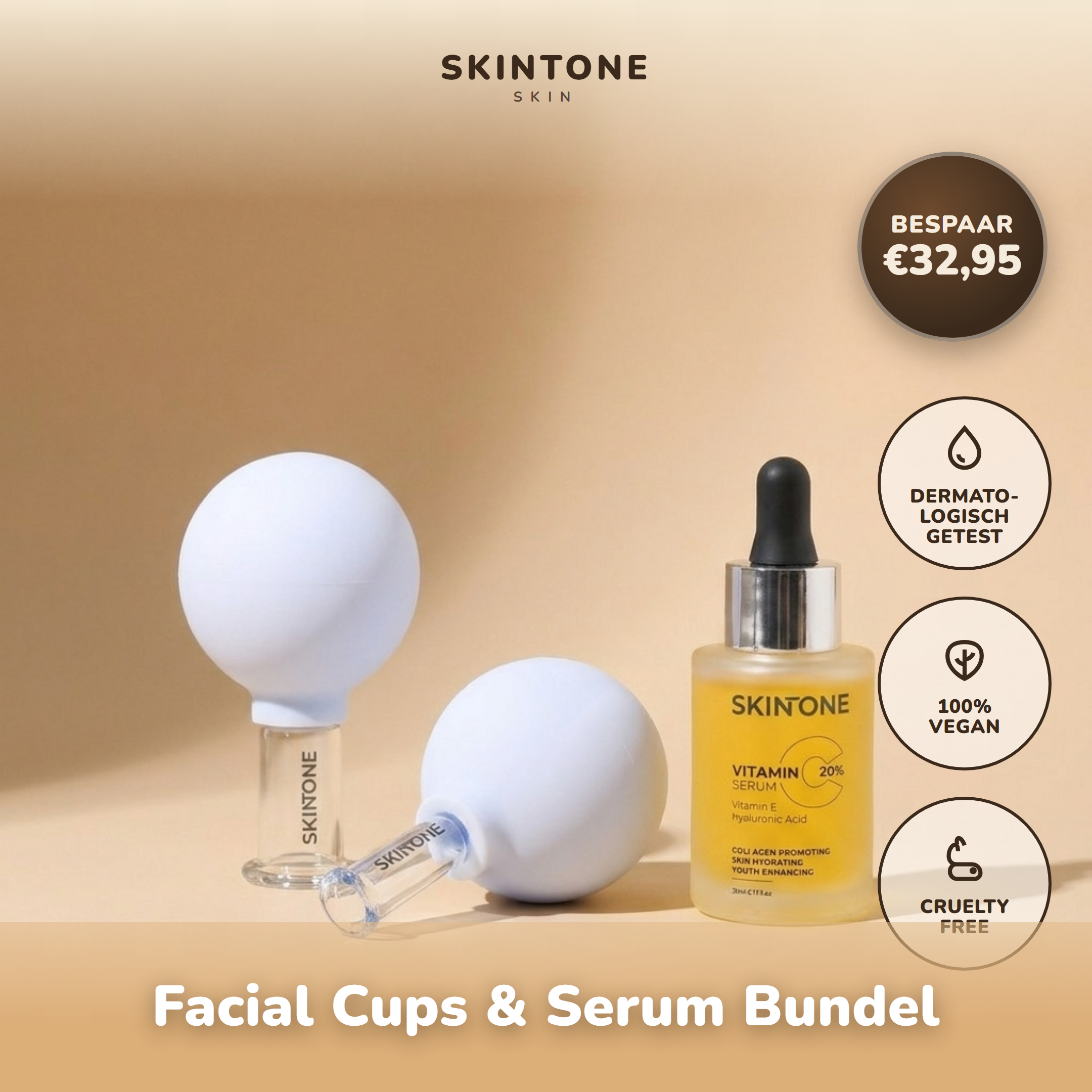 FACIAL CUPS & SERUM BUNDLE