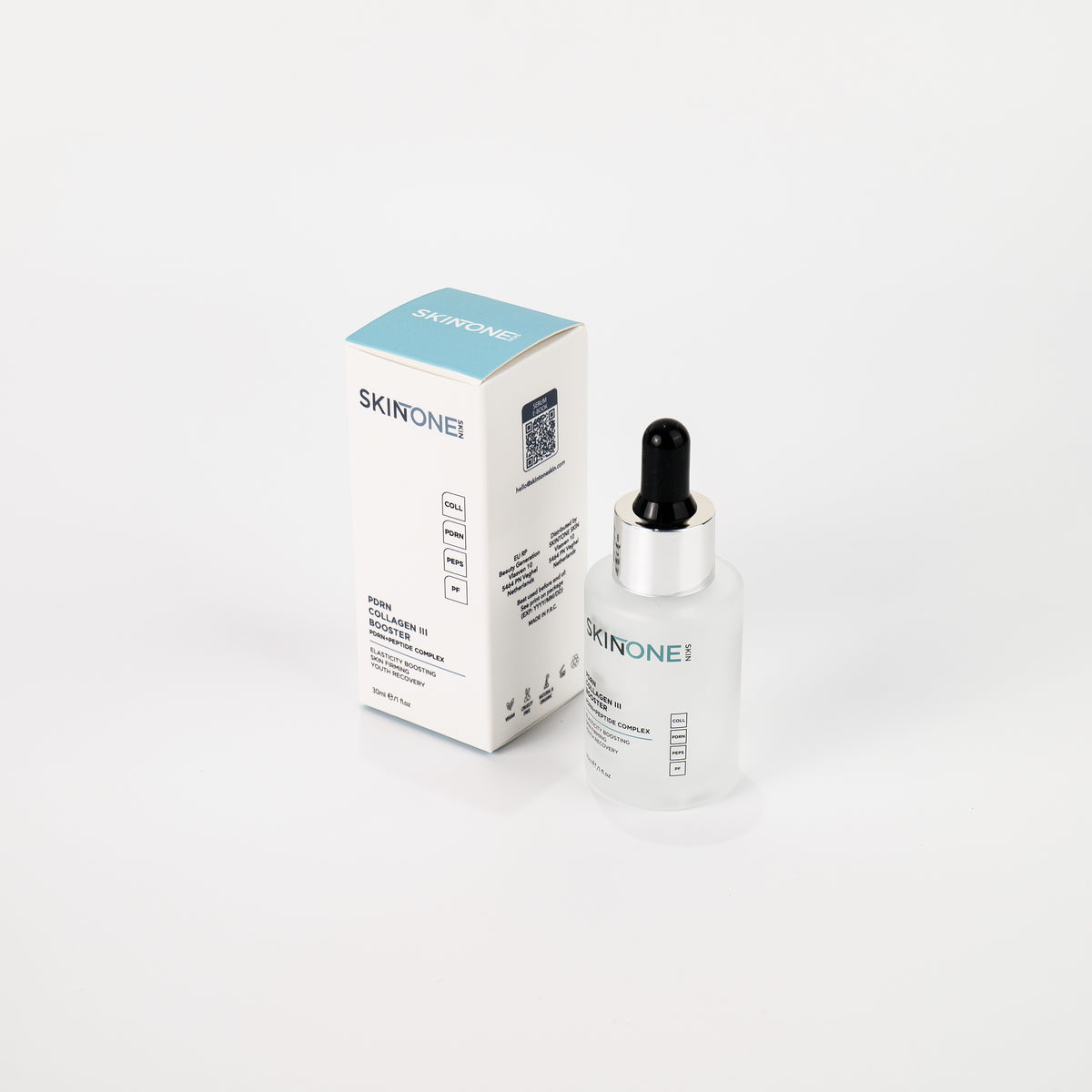 SKINTONE PDRN Serum en doos, zijaanzicht