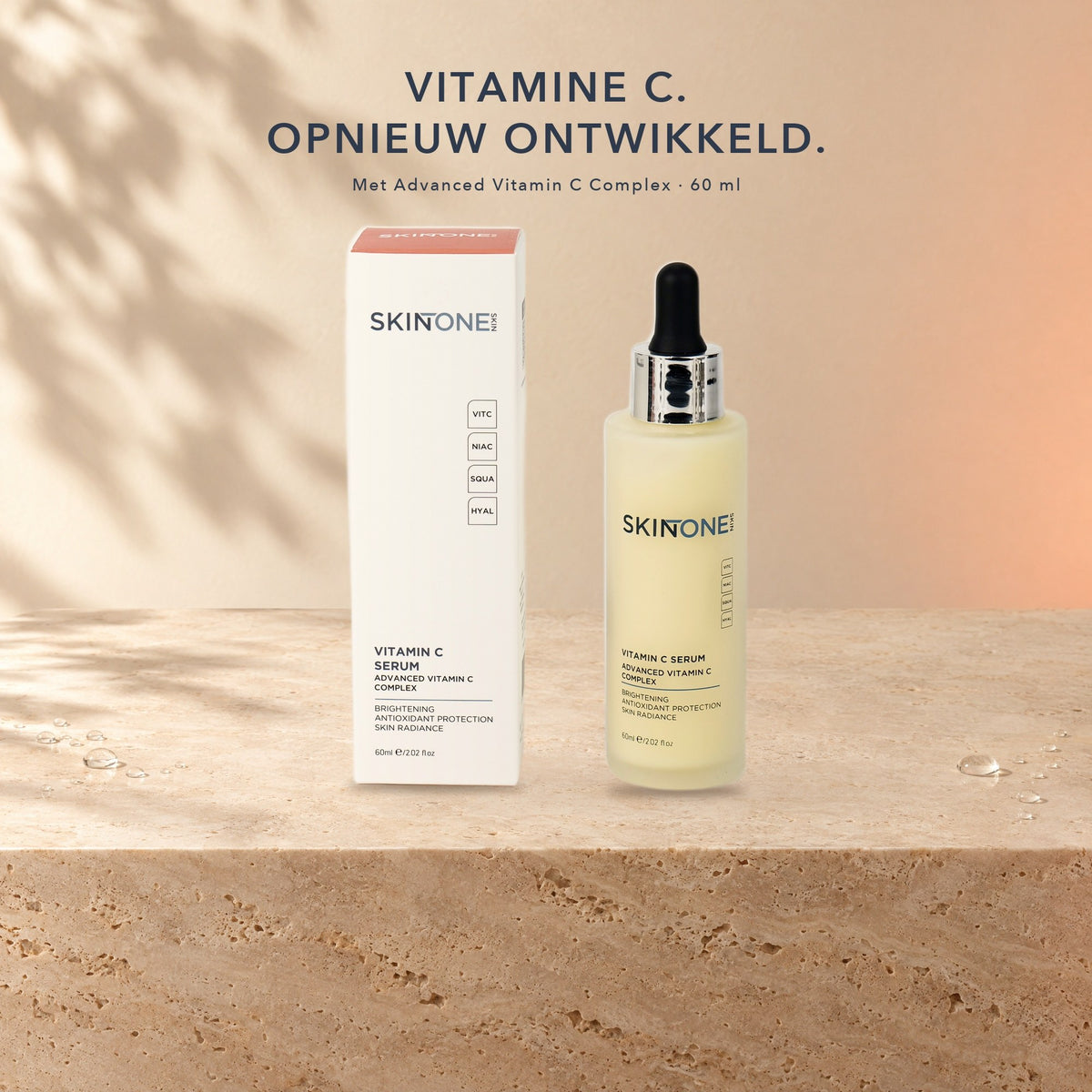 SKINTONE Vitamine C Serum 60 ml, opnieuw ontwikkeld met Advanced Vitamin C Complex